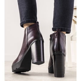 Klassiset punaruskeat saappaat My Need -naisille punainen 1