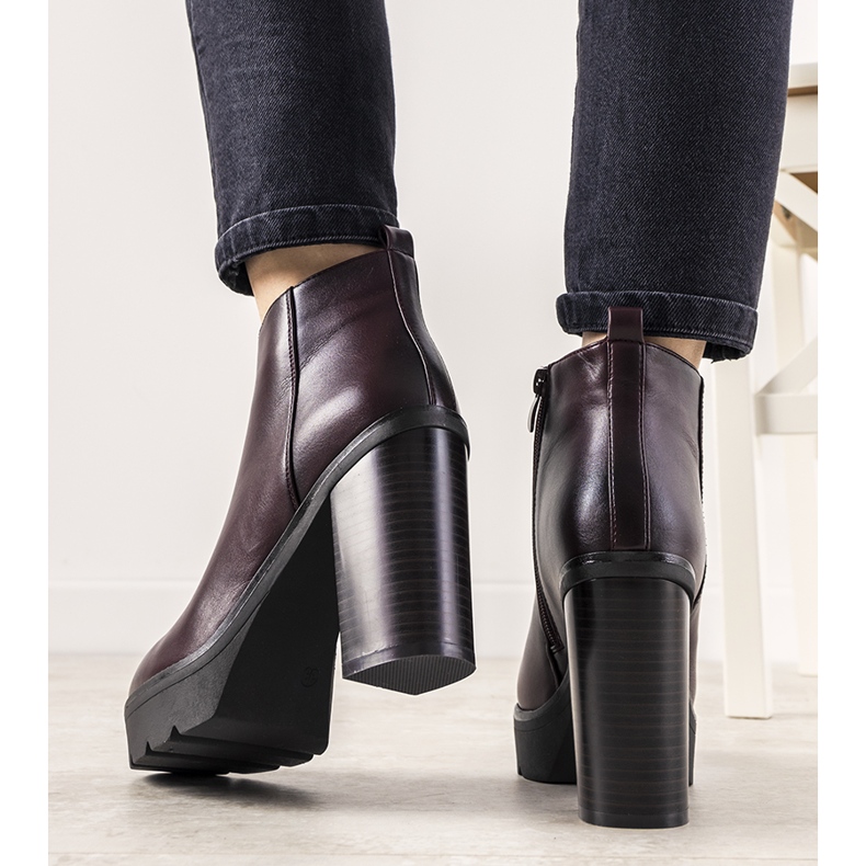 Klassiset punaruskeat saappaat My Need -naisille punainen 1