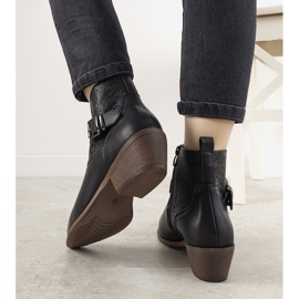 Mustat Jodhpur -saappaat, joissa Monroy -solki 1