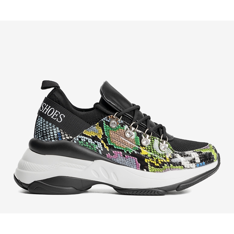 Mustat lenkkarit Lissan korkealla pohjalla 1