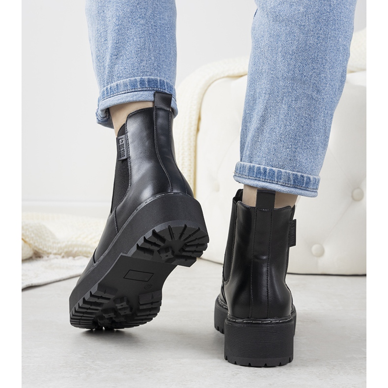 Mustat naisten Big Star Letizia -saappaat 1