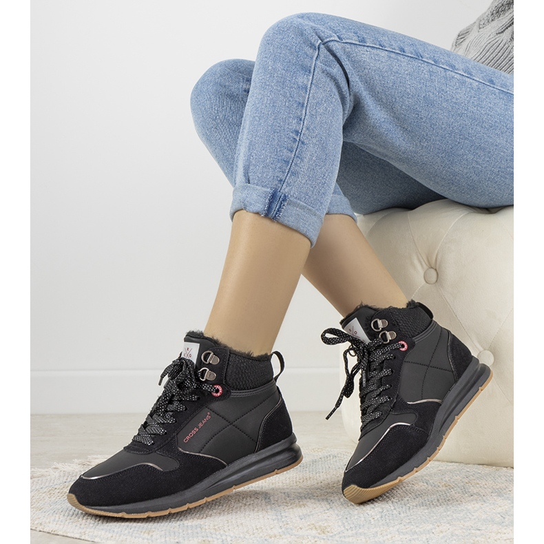 Black Cross Jeans Serna naisten talvikengät musta 1