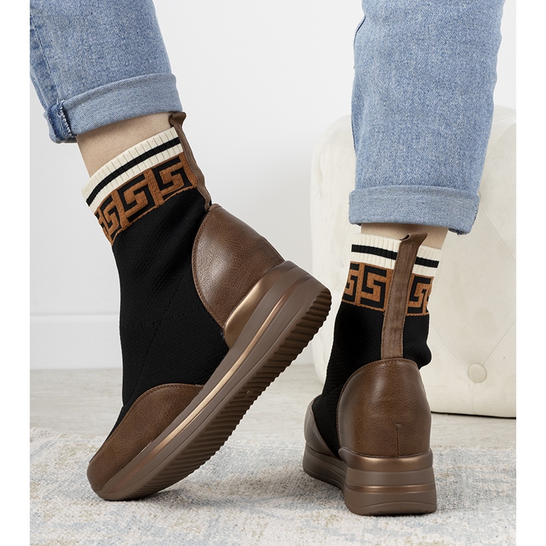 Wanda ruskeat kiilakengät musta 1