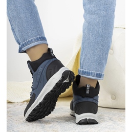 Big Star Ivanna tummansiniset vaelluskengät musta 1