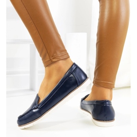 Naisten laivastonsiniset mokasiinit merkiltä Montez sininen 1