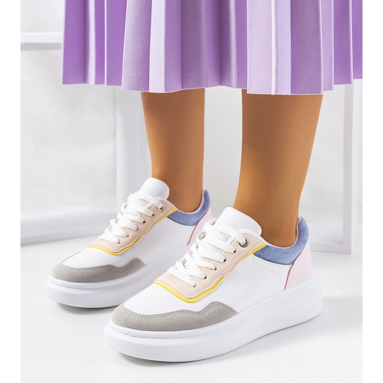 Valkoiset Selma Blue naisten tennarit valkoinen 1