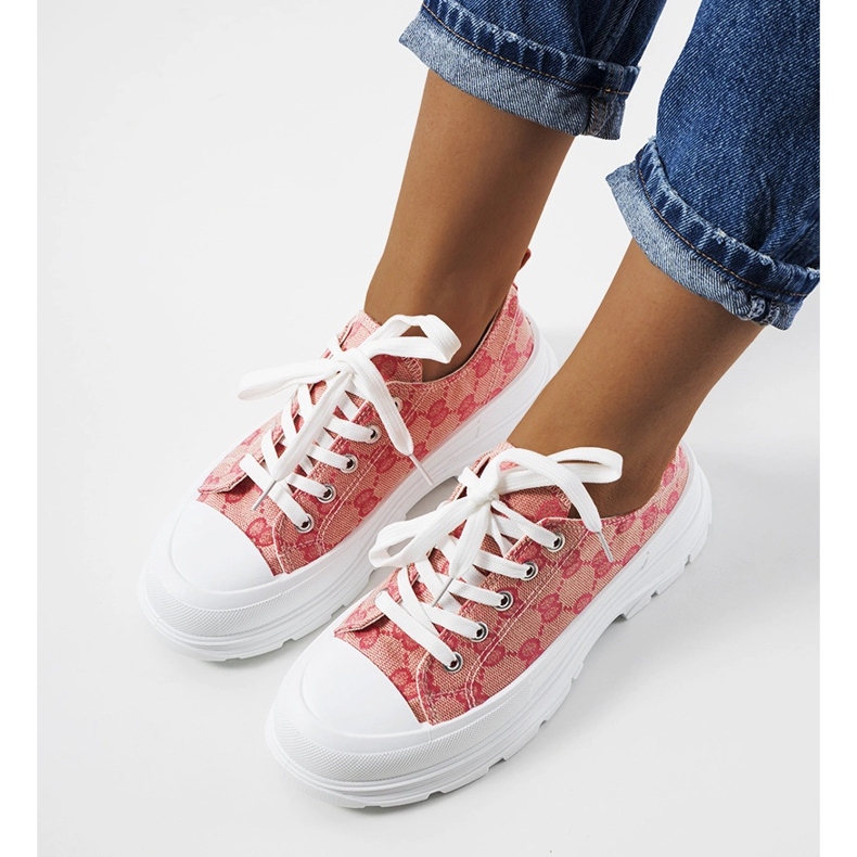 Watersin vaaleanpunaiset ja beigenväriset tennarit vaaleanpunainen 1