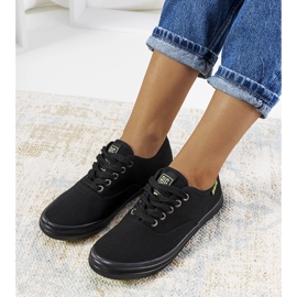 Naisten mustat tennarit Big Star JJ274261 1