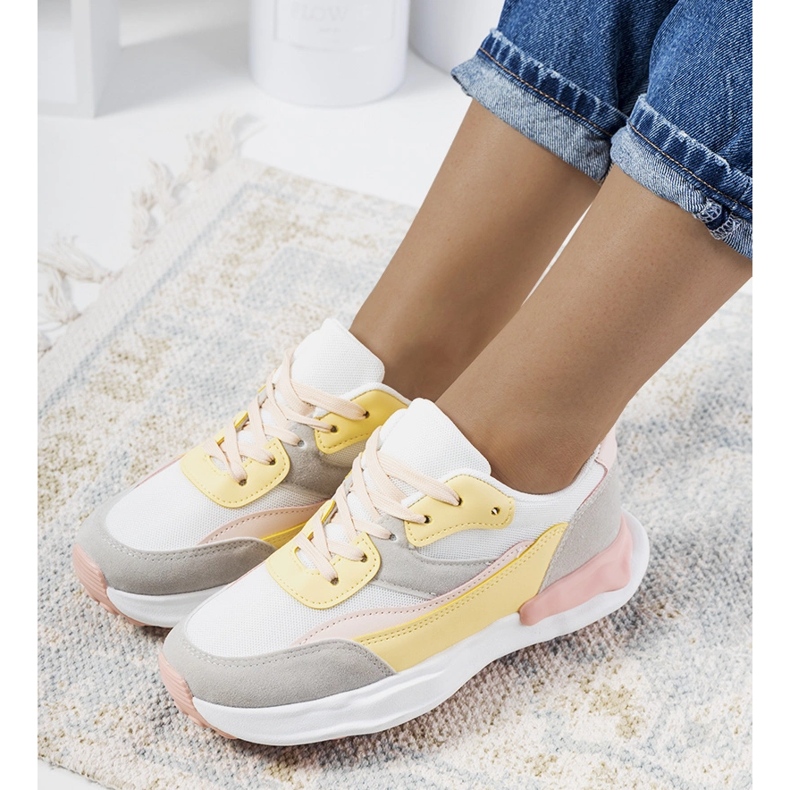 Keltaiset Pagnotto naisten tennarit vaaleanpunainen 1