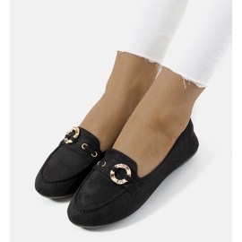 Mustat naisten Leila-loaferit 1