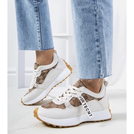 Naisten beigenväriset Bommel-lenkkarit 1