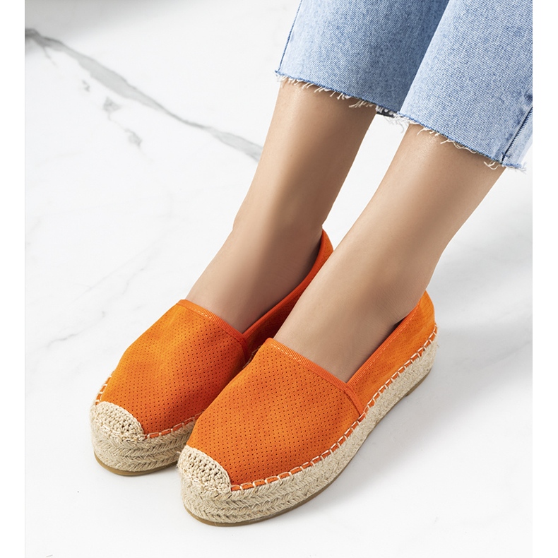 Oranssi Capelle harjakattoiset espadrillit 1