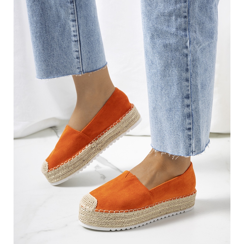 Oranssit espadrillit Dione-alustalla 1