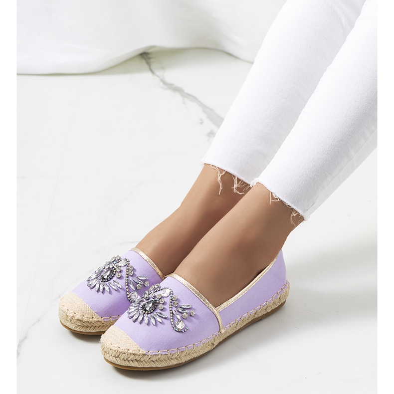 PA1 Violetit espadrillit kuutiozirkonialla violetti 1