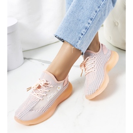 Vaaleanpunaiset Molema naisten urheilulenkkarit vaaleanpunainen harmaa 1