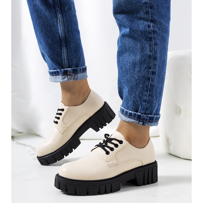 Mahsa beige naisten kengät 1