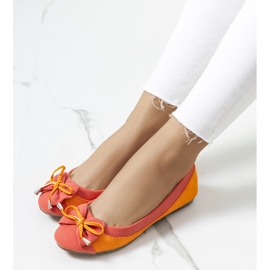 Oranssit ballerinat Eske-rusetilla punainen 1