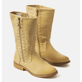 Zaina beigenväriset lasten saappaat 1