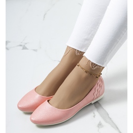 Philippan vaaleanpunaiset kiiltävät balerinat vaaleanpunainen 1