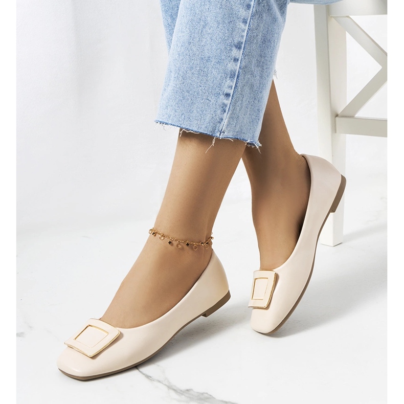 Purvis beige-ballerinat 1
