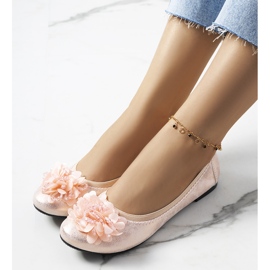 Duff pinkki metalliset ballerinat vaaleanpunainen 1