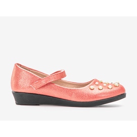 Lasten punaiset ballerinat Silva-helmillä punainen 2