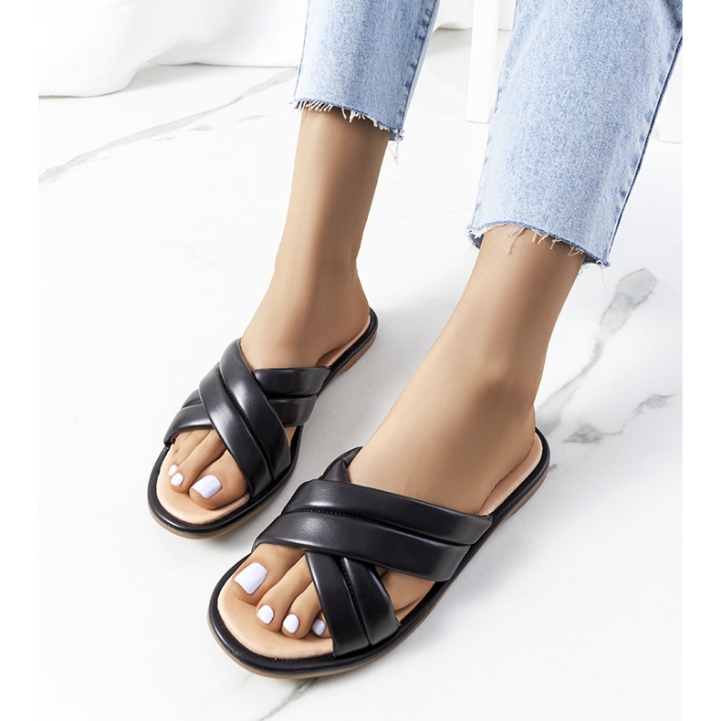 Mustat naisten Thines-tossut 1