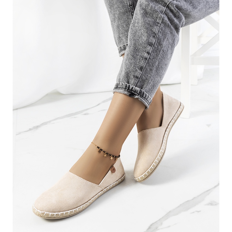 Beige Jacquet naisten espadrillit 1