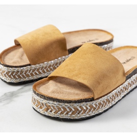 Ruskeat sandaalit Bonython-korkkipohjassa 2