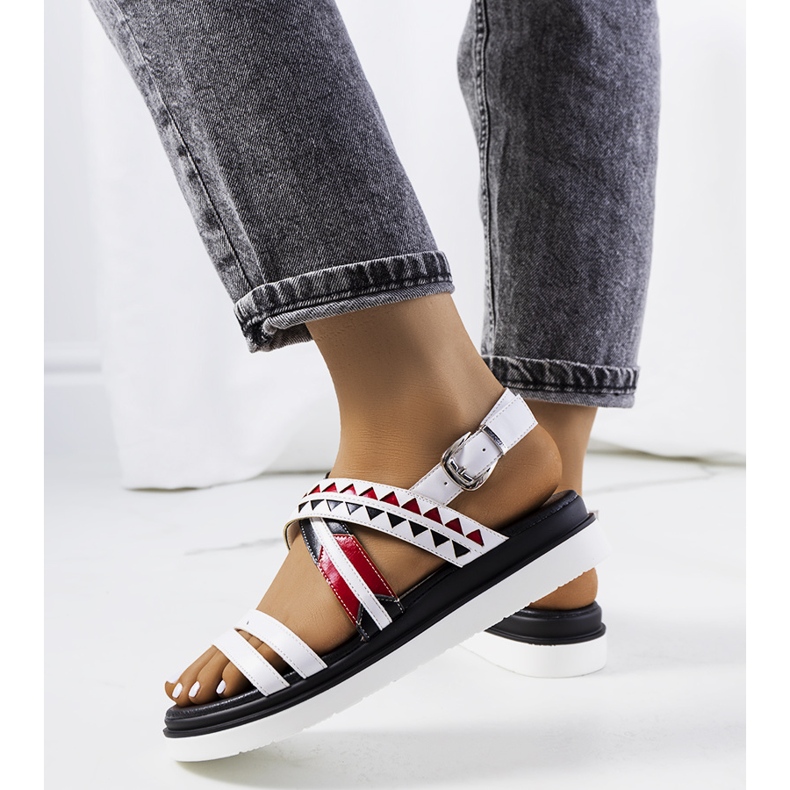 Dorenin valkoiset sandaalit naisille valkoinen 1