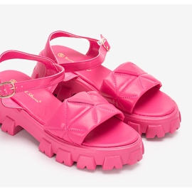 Vaaleanpunaiset sandaalit Ferlandin alustalla vaaleanpunainen 2
