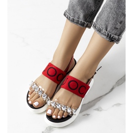 Hanin naisten punaiset sandaalit punainen 1