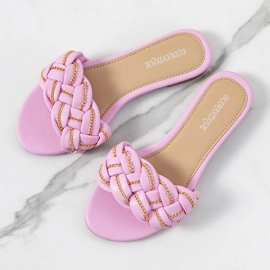 Tyylikkäät vaaleanpunaiset Correra-tossut vaaleanpunainen 1