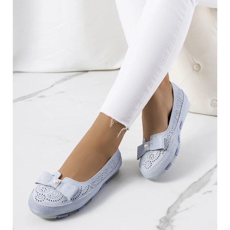 Catanian siniset nahkaiset loaferit sininen 1