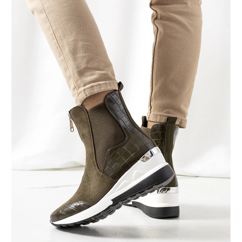 Vihreät tennarit Triaca wedgessä 1