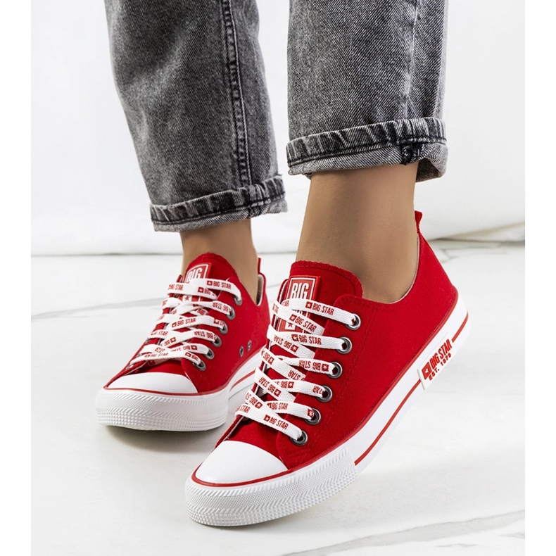 Punaiset klassiset tennarit Big Star KK274104 punainen 1