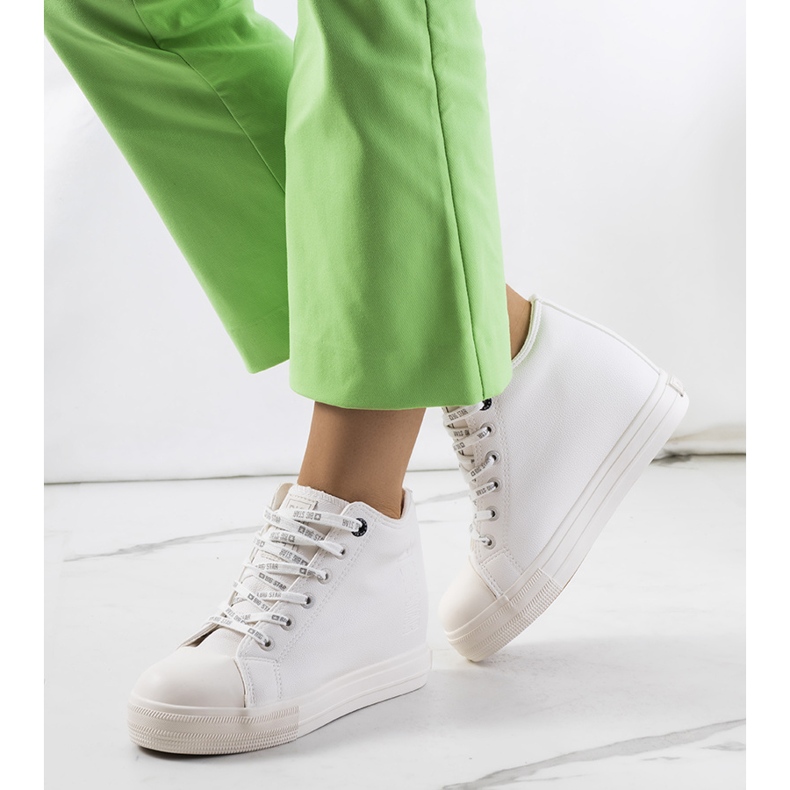 Valkoiset tennarit Big Star EE274128 -kiilassa valkoinen 1