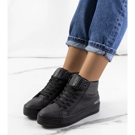 Lämpimät tennarit kiilalla Big Star II274147 musta 1