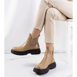 Ruskeat Cromer-saappaat beige 1