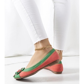 Esken vihreät balerinat rusetilla 1