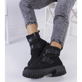 Mustat ekologiset mokkanahka saappaat Leurbostilta 1