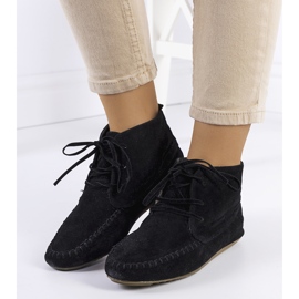 Mustat Lalo eko-mokkanahkasaappaat 1