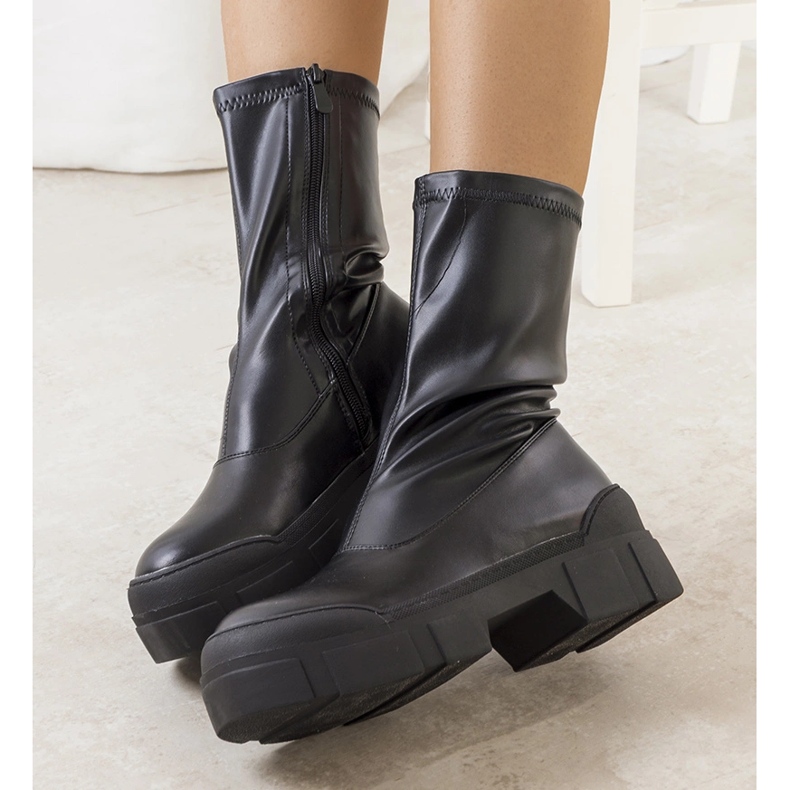 Mustat naisten Darlen-saappaat 1