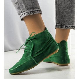 BM Vihreät Lalo ekologiset mokkanahkasaappaat 1