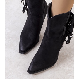 PA1 Mustat hapsuiset cowboysaappaat Cerda 1