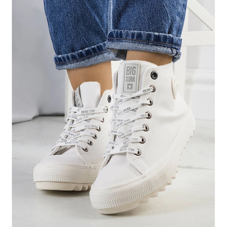 Valkoiset eristetyt tennarit Big Star GG274108 valkoinen 1