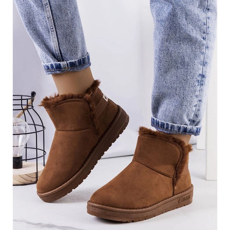 Big Star Ruskeat lumisaappaat turkilla KK274620-802 1