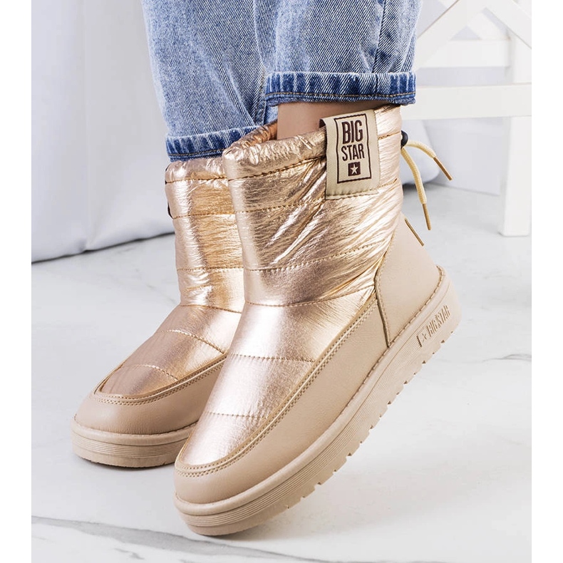 Big Star Kultaiset lumisaappaat II274121 beige 1