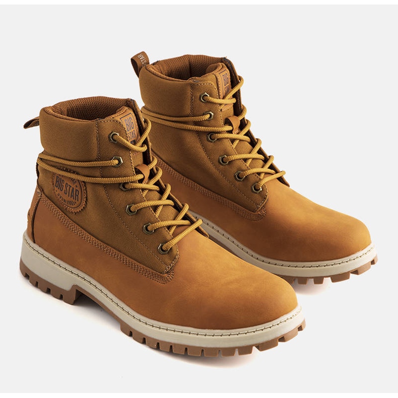 Miesten kamelin vaelluskengät Big Star KK174203 ruskea 1