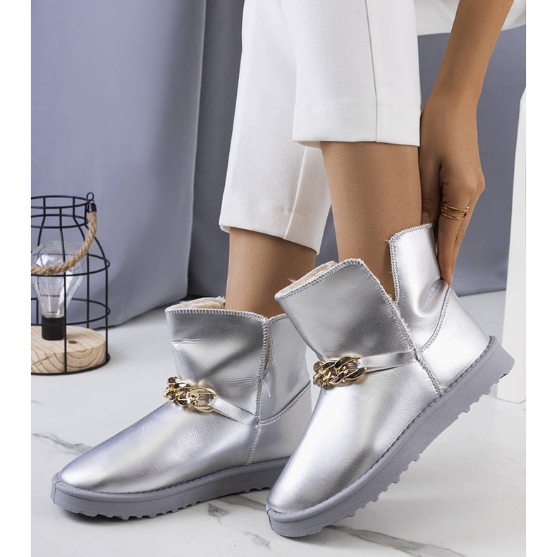 Naisten hopeiset lumisaappaat Catolalta hopea 1